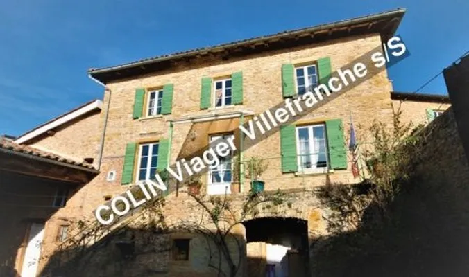 Vente d'une maison en viager avec grand jardin à Cogny, Villefranche-sur-Saône, COLIN IMMOBILIER